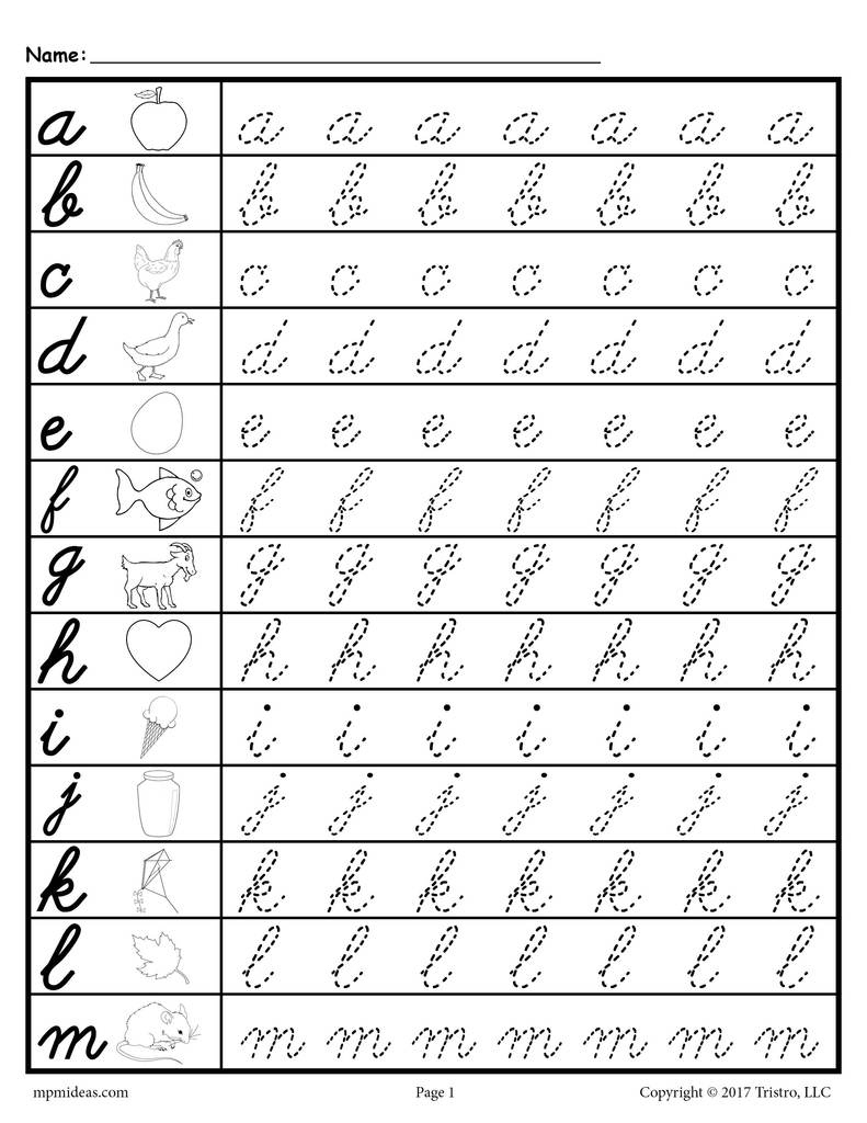 Cursive Name Tracing Worksheets Tracing Worksheets