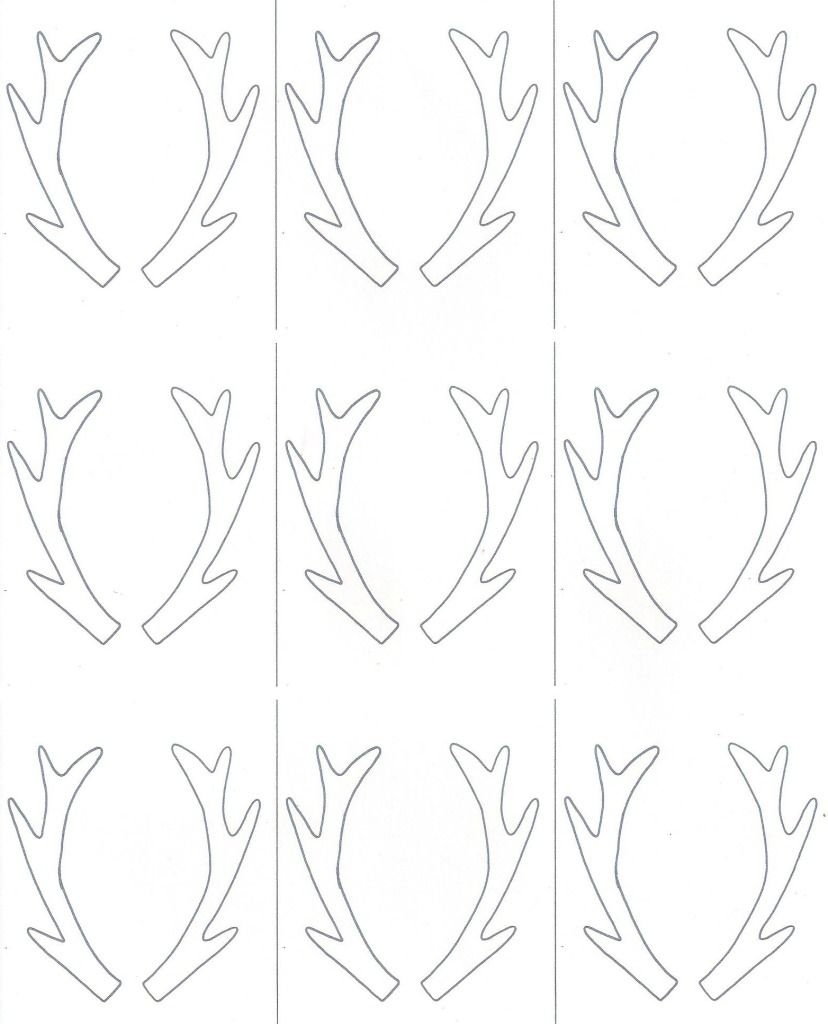 Cut Out Reindeer Antlers Template Printable Pdf Download Reindeer