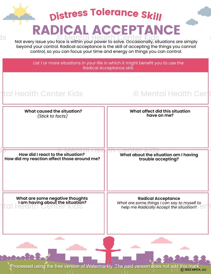 DBT Radical Acceptance Worksheet