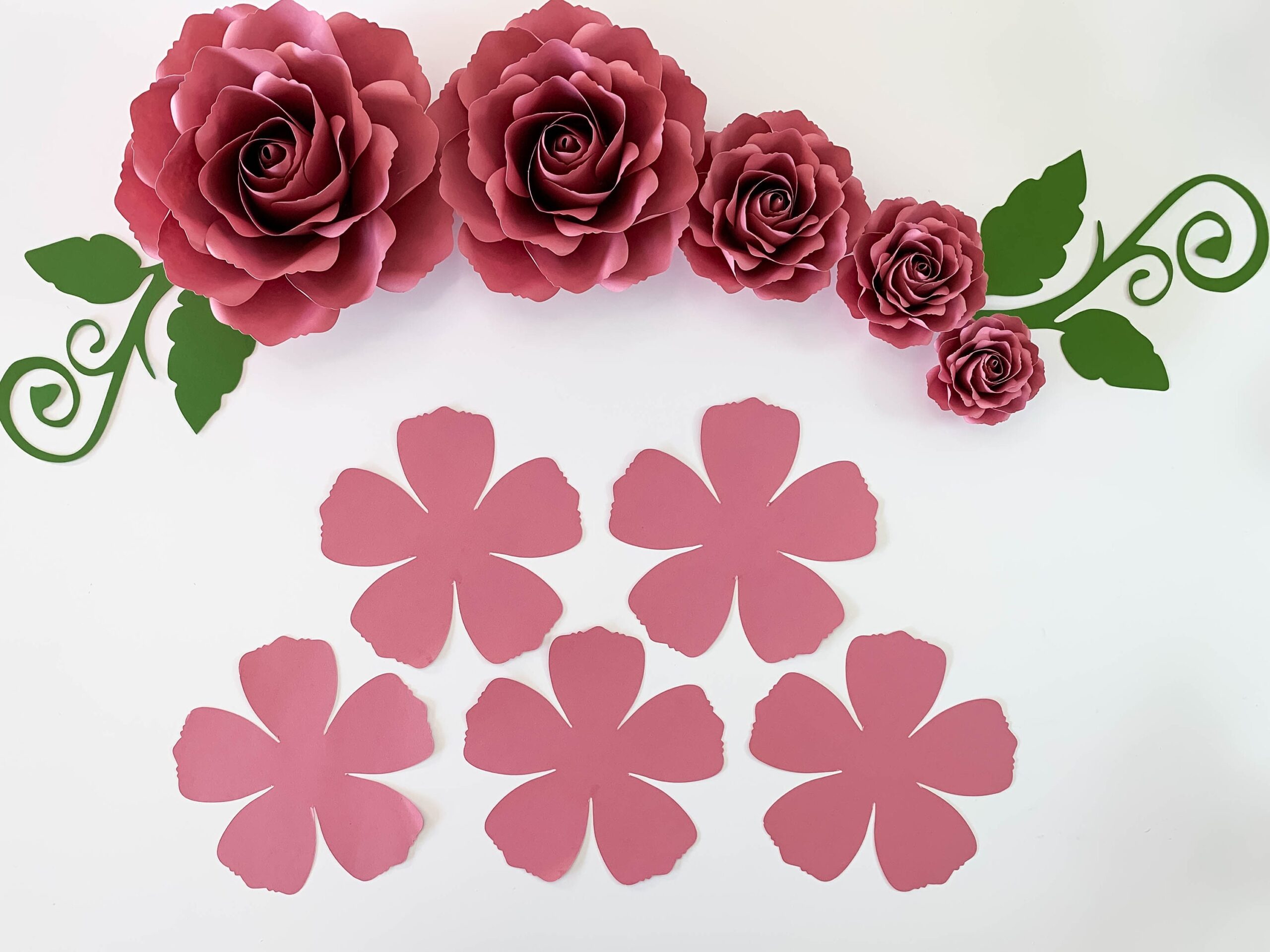 Downloadable Printable Paper Flower Template Printable Templates