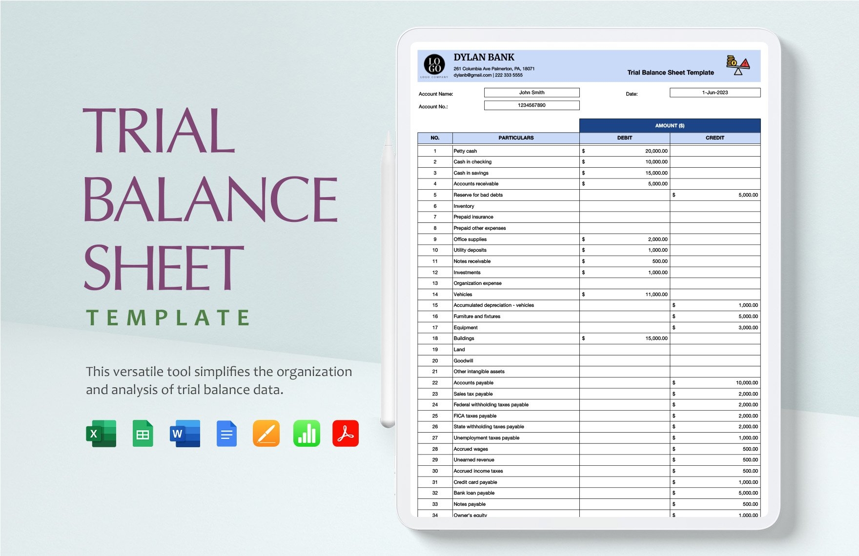 Dynamics GP Trial Balance In Excel Using FRx Worksheets Library