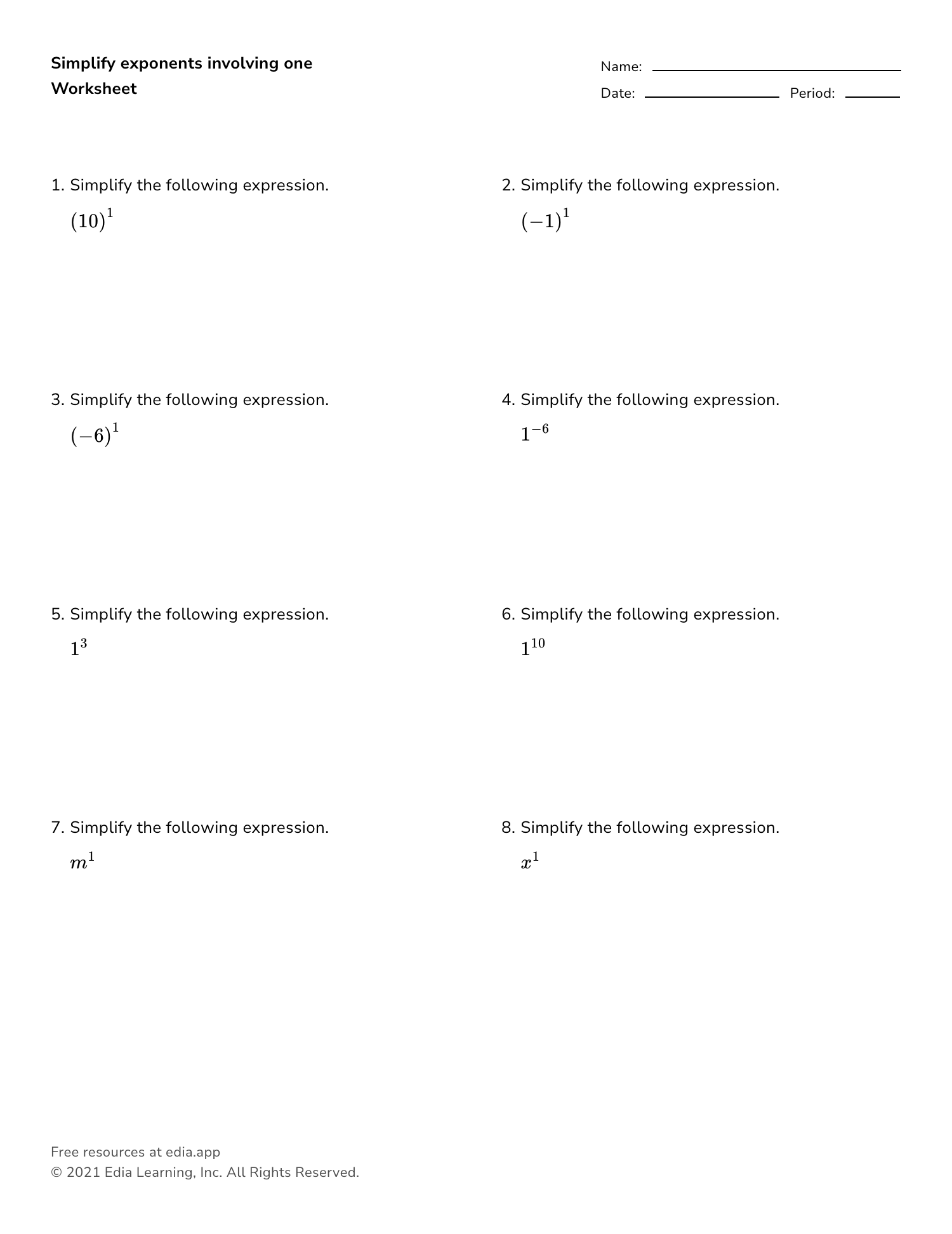 Edia Free Math Homework In Minutes Worksheets Library
