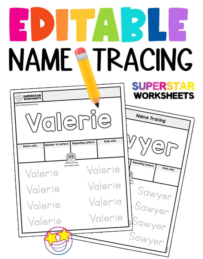 Edible Name Tracing Worksheets Name Tracing Worksheets