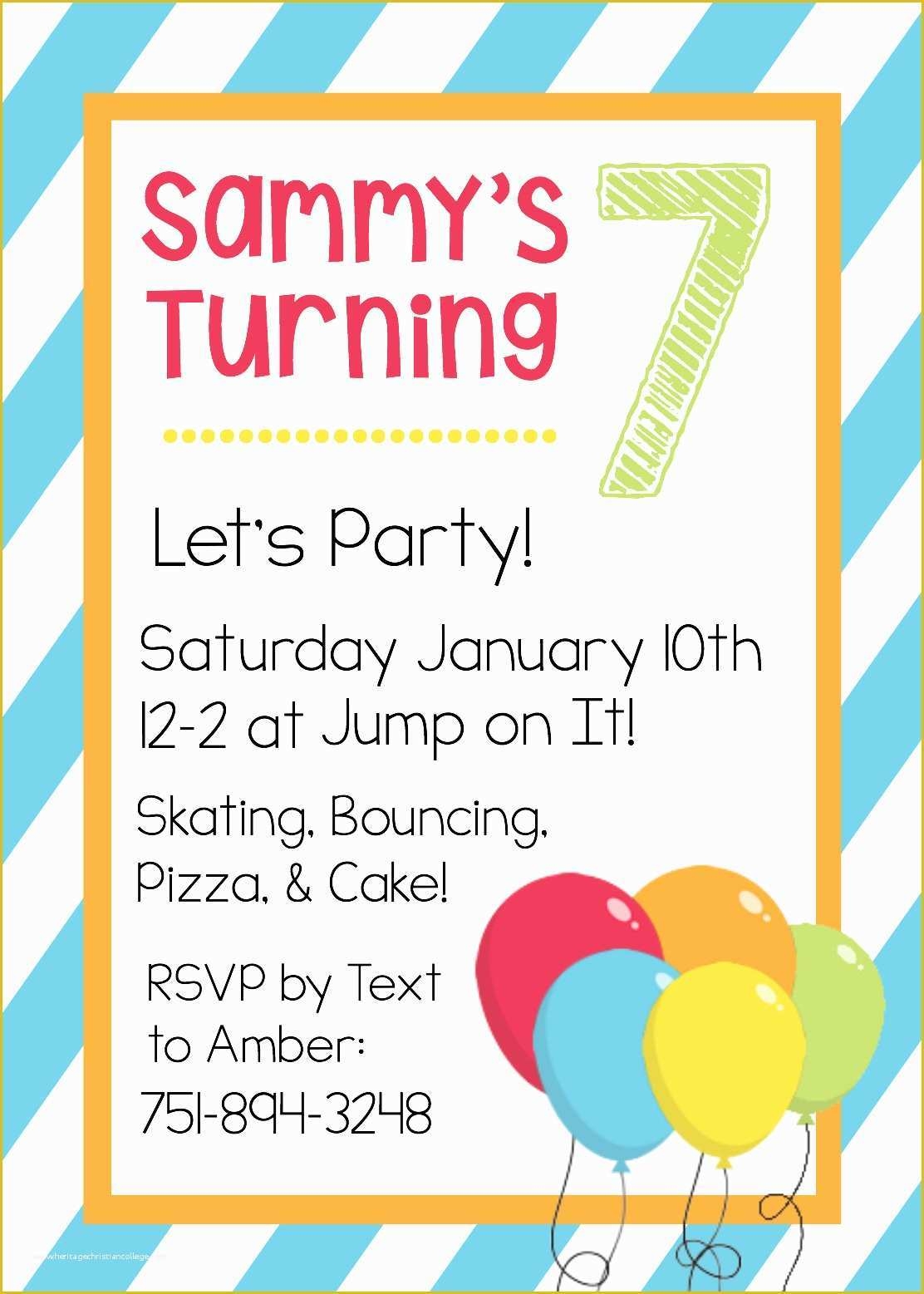 Editable Birthday Invitations Templates Free Of Free Printable Birthday