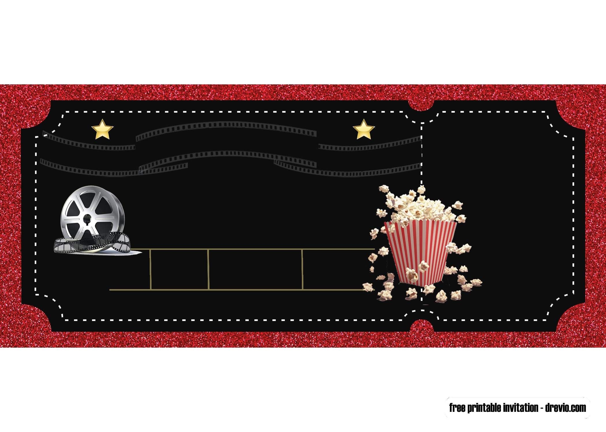 Editable Free Printable Movie Ticket Template Printable Calendars AT 