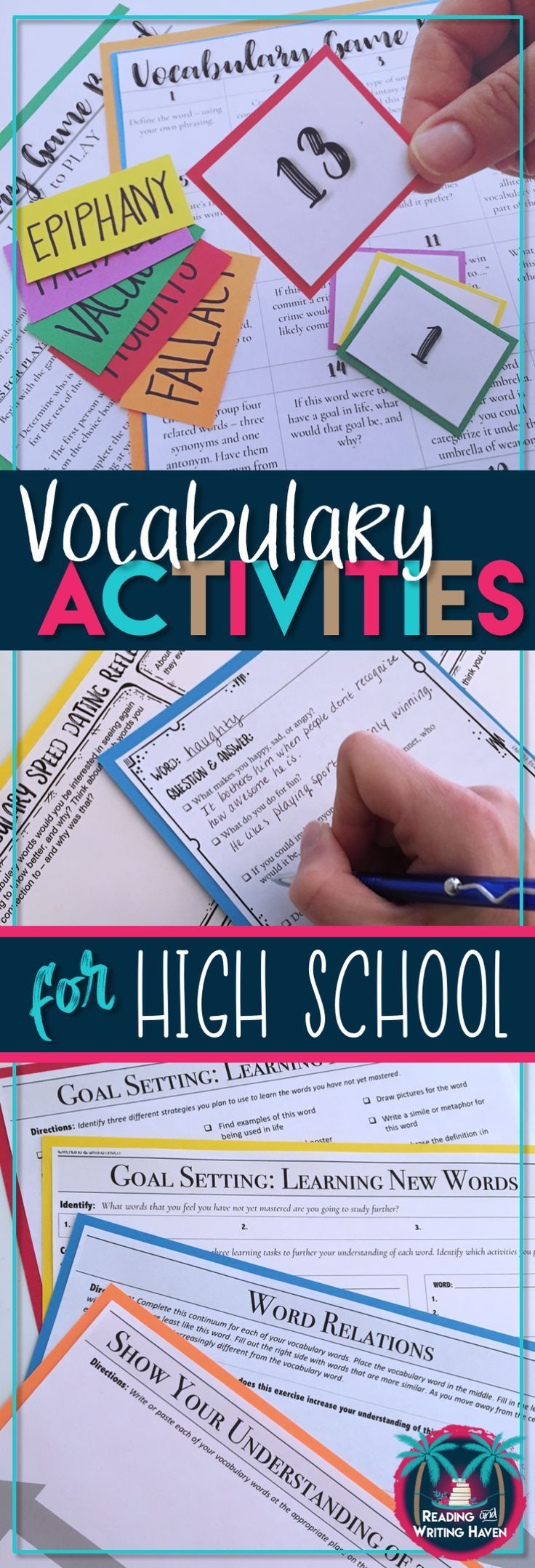 Engaging Vocabulary Activities For High School Students That Focus On