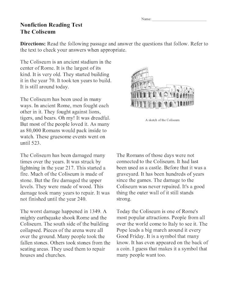 Ereading Worksheets Fill Online Printable Fillable Blank 