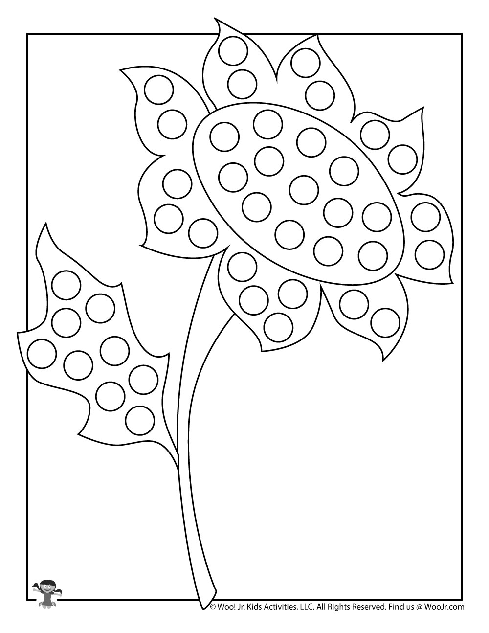 Fall Dot Marker Coloring Pages Woo Jr Kids Activities Children 39 s