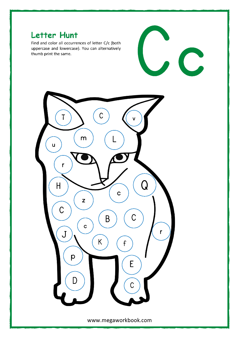 Find The Letter C Worksheets Letter C Worksheets Letter Worksheets Images