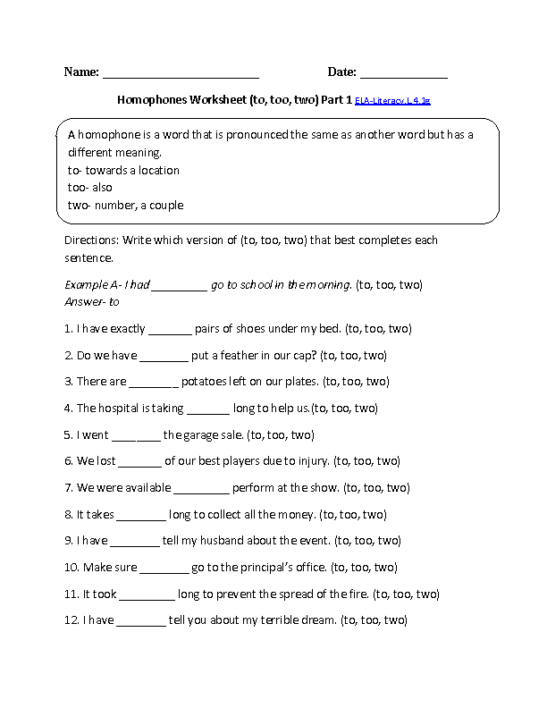 Free 4 Grade English Worksheet Download Free 4 Grade English Worksheet 