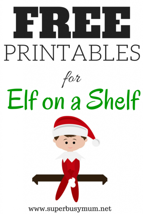 Free Elf On A Shelf Printables