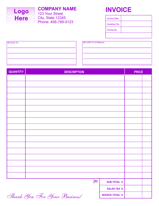 Free Invoice Templates Free Invoice Templates