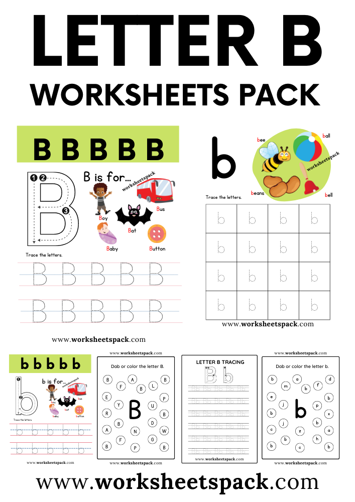 Free Letter B Worksheets For Kindergarten Infoupdate