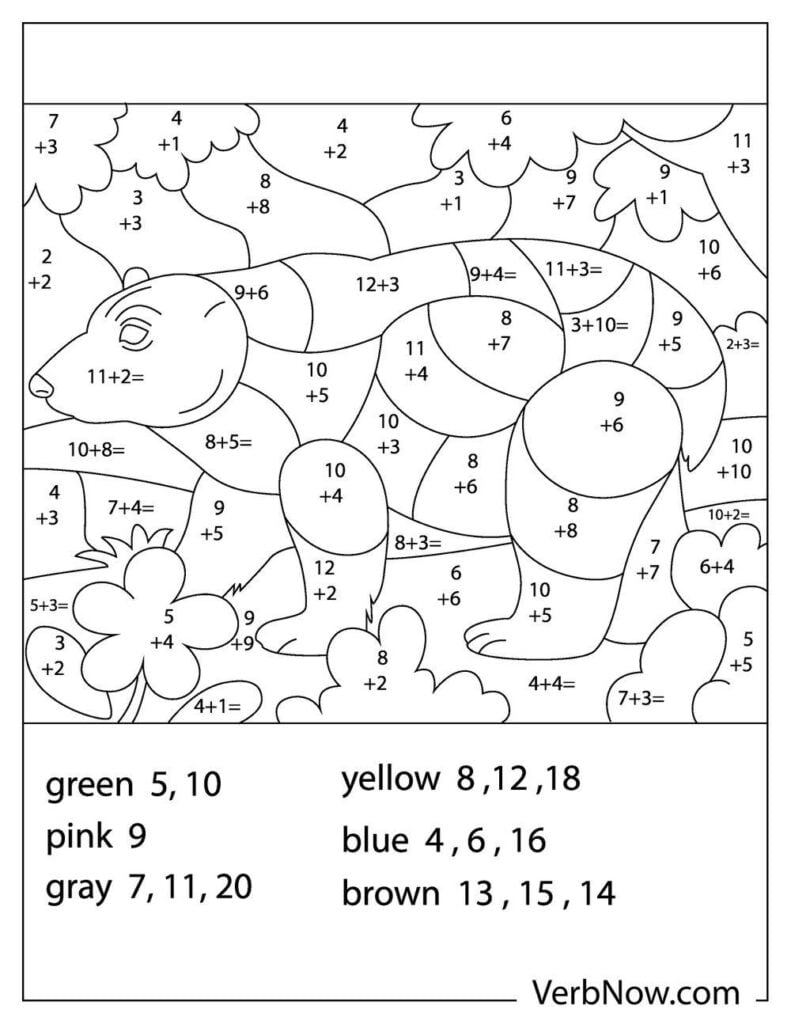 Free MATH Coloring Pages Book For Download Printable PDF VerbNow