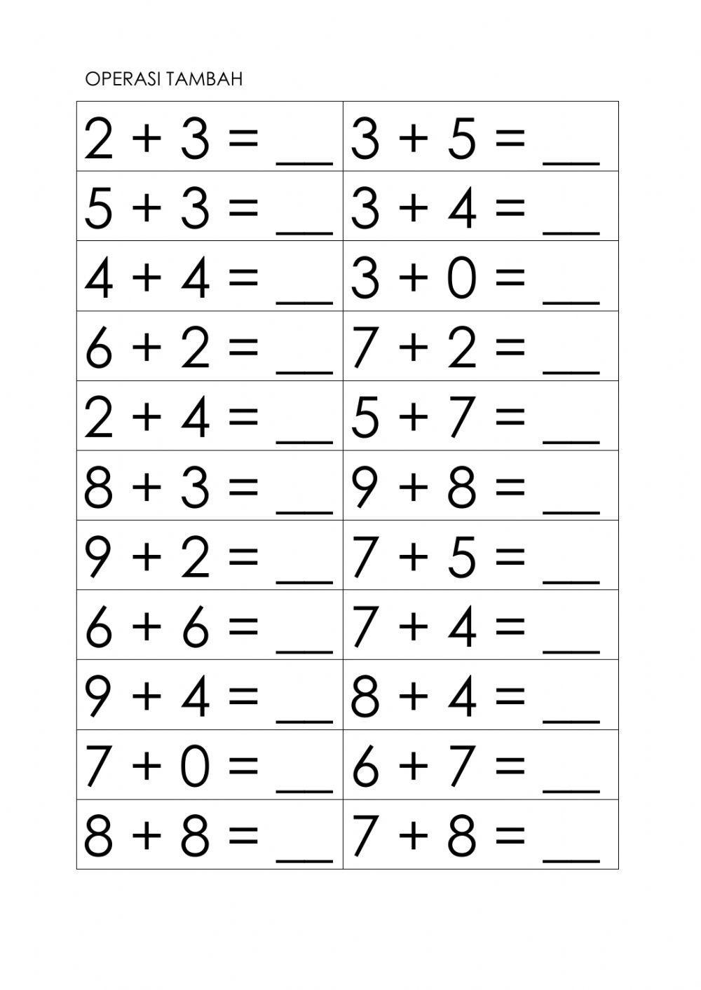 Free Math Worksheet For Preschoolers Download Free Math Worksheet For 