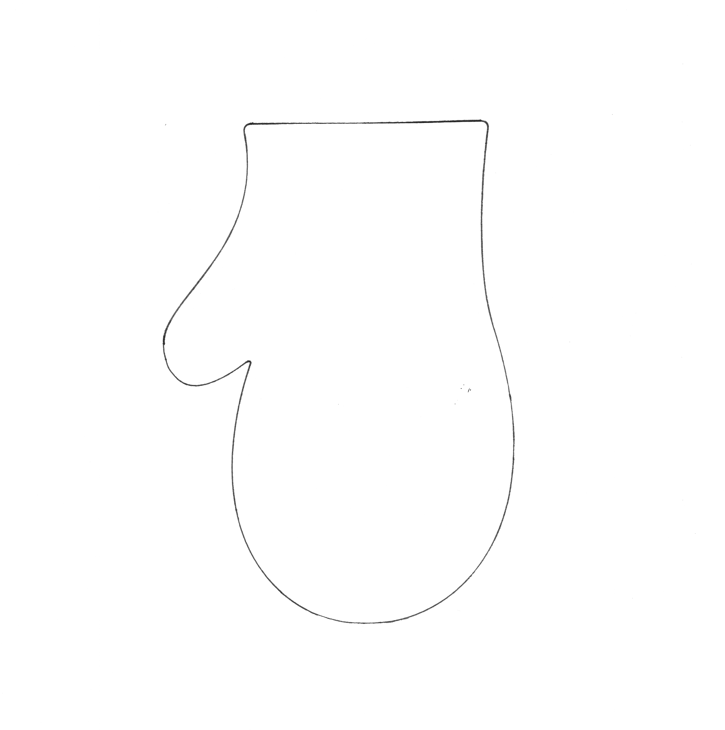 Free Mitten Template Printable Free Printable A To Z