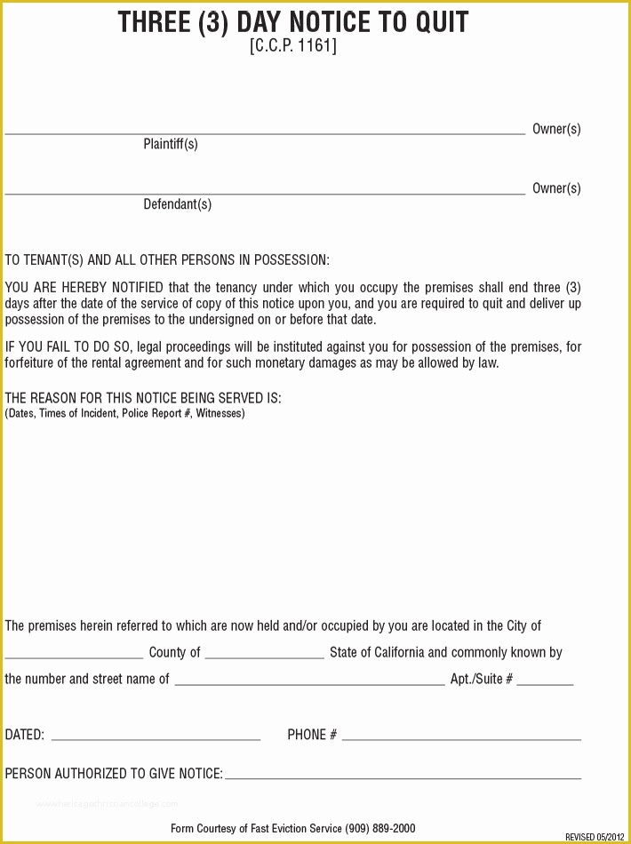 Free Printable 30 Day Eviction Notice Template Of Free Printable 