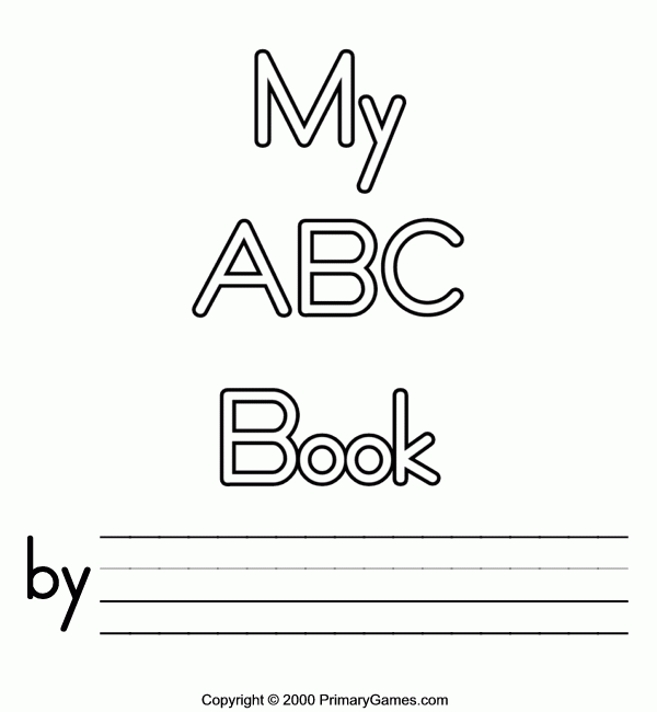 Free Printable Abc Book Template Printable And Enjoyable Learning