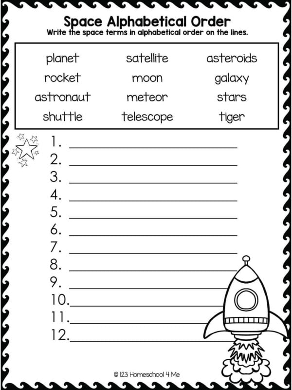 FREE Printable Alphabetical Order Worksheets 47 OFF