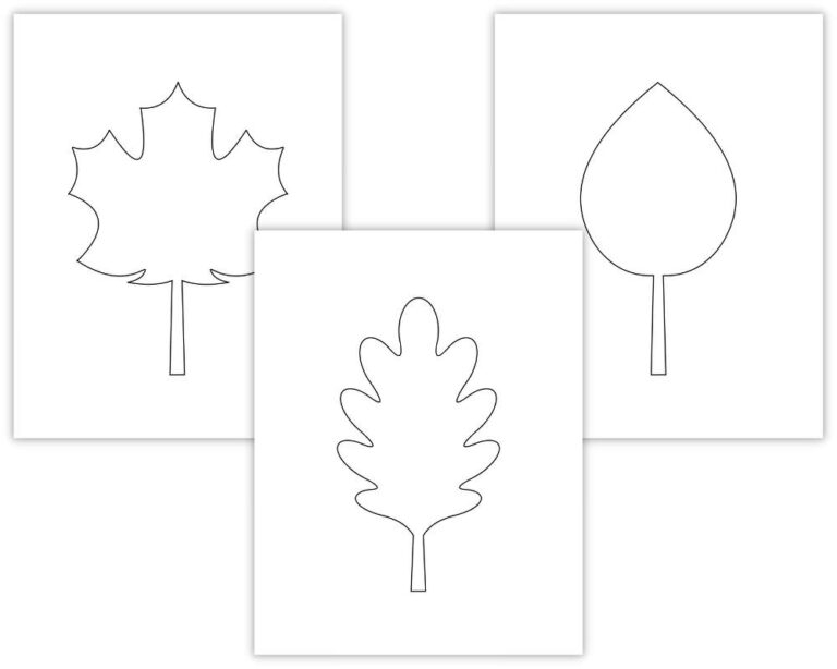 Free Printable Autumn Leaf Templates Small Large The Craft at 