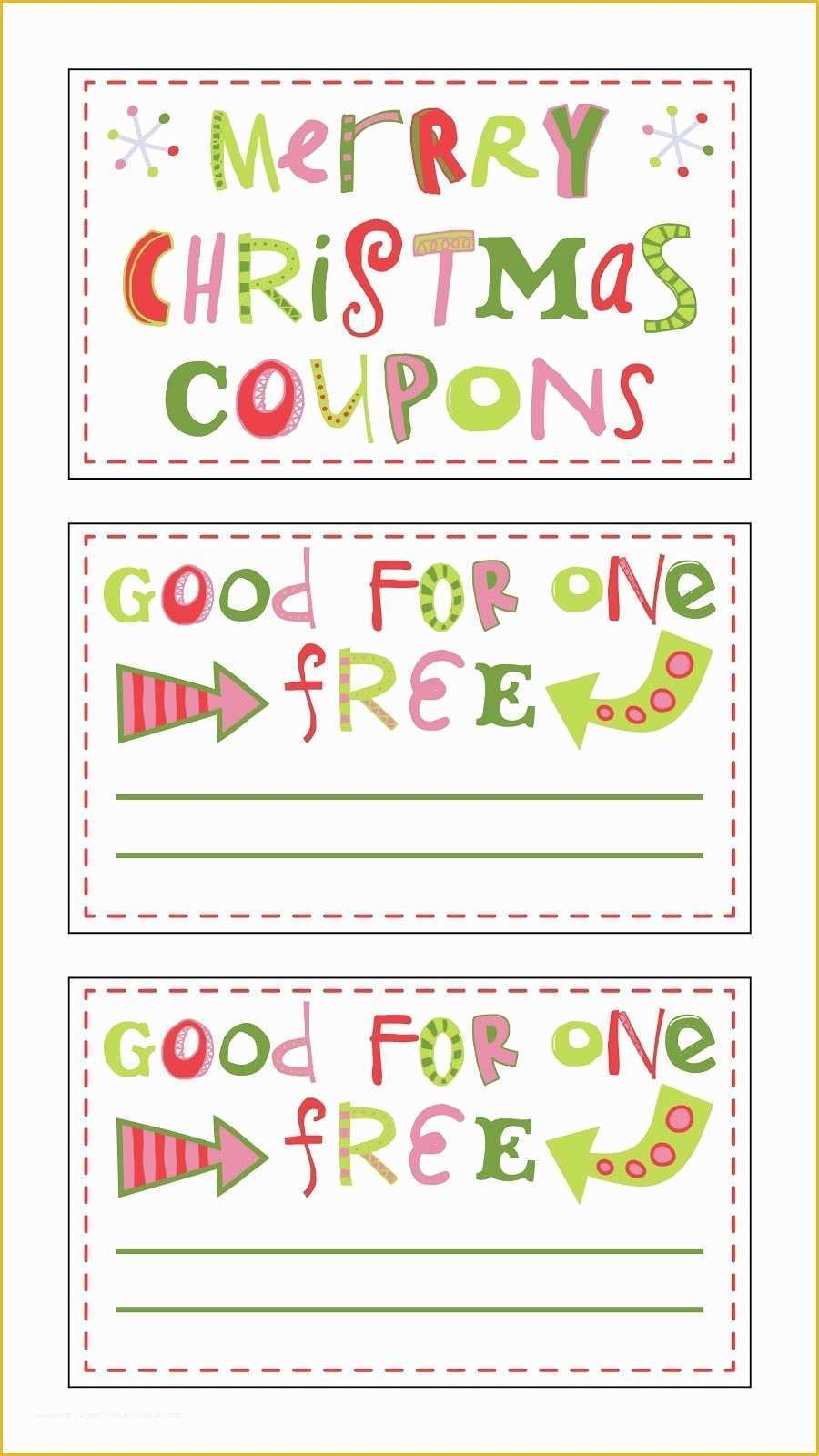 Free Printable Coupon Templates Of Free Printable Christmas Coupons  Free Printable Coupon Templates Of Free Printable Christmas Coupons