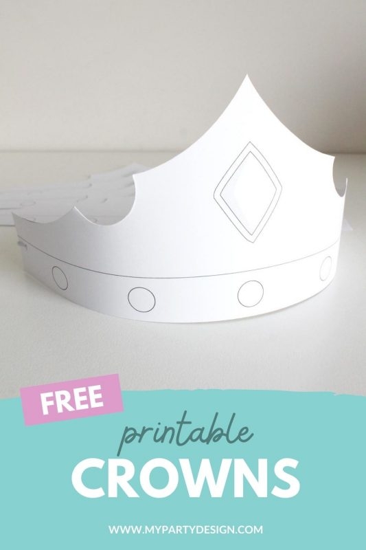 FREE Printable Crown Template My Party Design