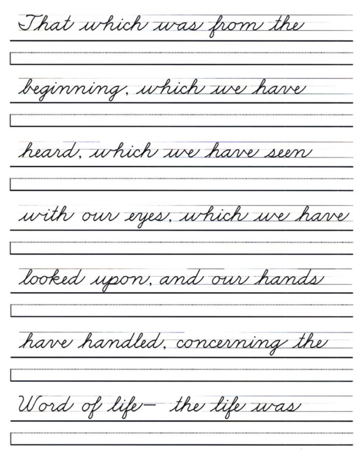 Free Printable Cursive Handwriting Worksheets For Adults Handwriting