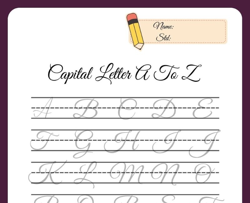 Free Printable Cursive Practice Sheets PDF Downloads Freebie 