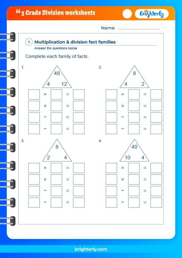 FREE Printable Division Worksheets For Grade 3 PDFs Brighterly