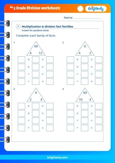 FREE Printable Division Worksheets For Grade 3 PDFs Brighterly