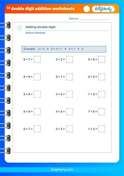 FREE Printable Double Digit Addition Worksheets PDFs Brighterly