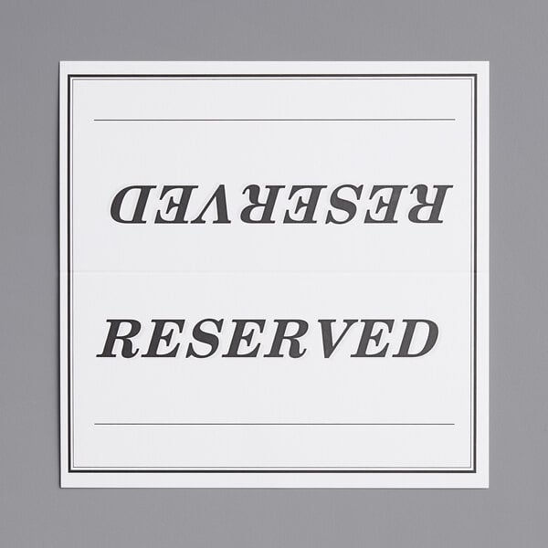Free Printable Double Sided Reserved Sign Template Printable 