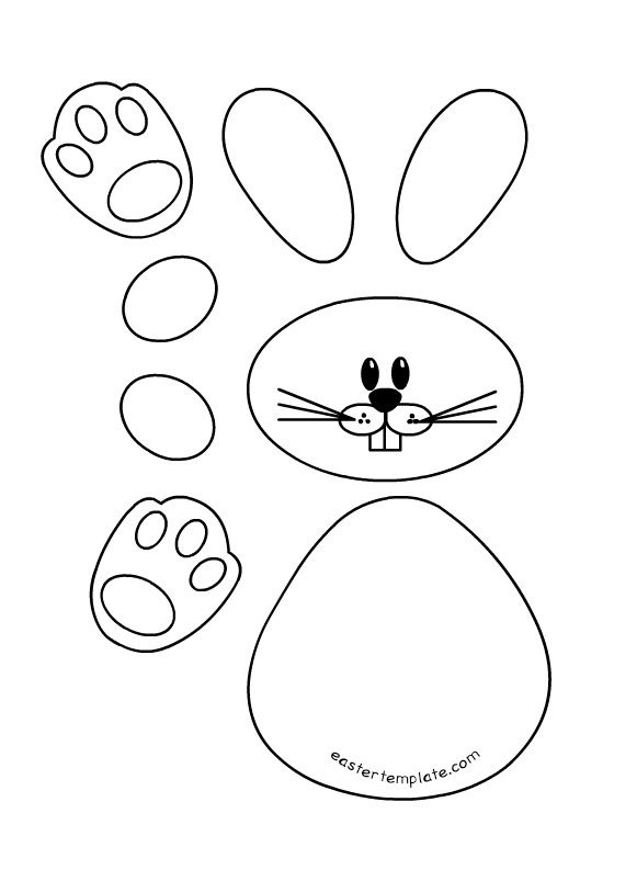 Free Printable Easter Bunny Templates Printable Sight Words List