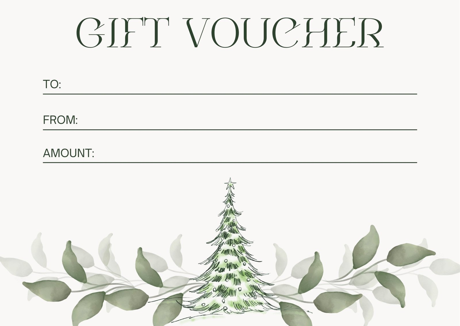 Free Printable Gift Certificates Templates Christmas Template Samples