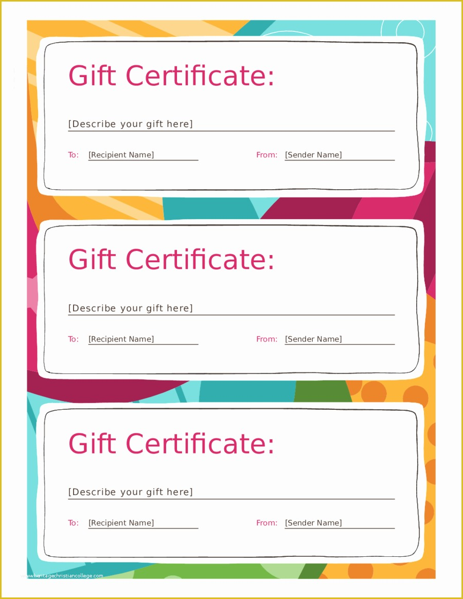 Free Printable Gift Certificates Templates Of 2018 Gift Certificate 