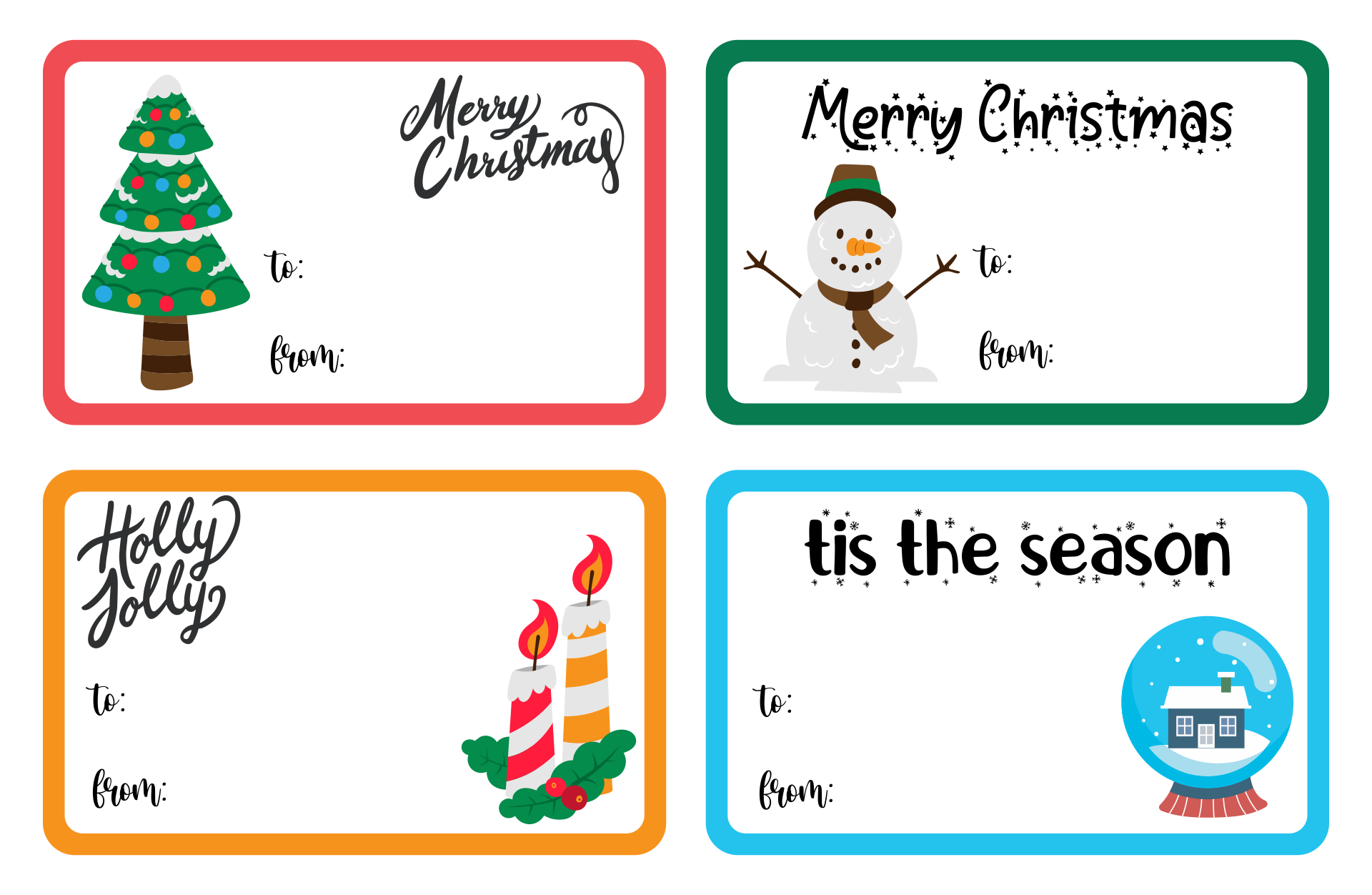 Free Printable Gift Tags Templates Best Templates Resources