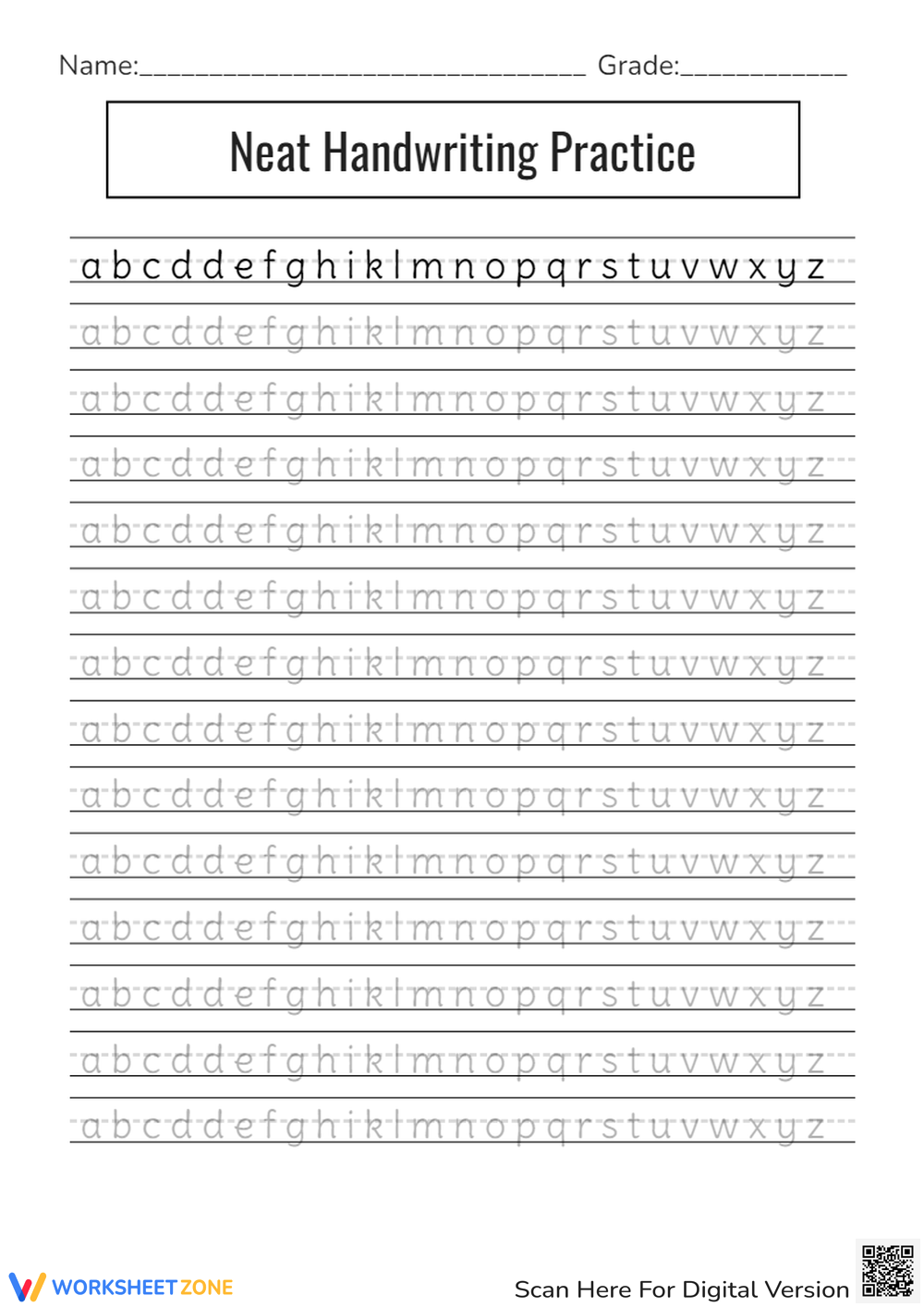 Free Printable Handwriting Worksheets For All Grades Worksheets Library