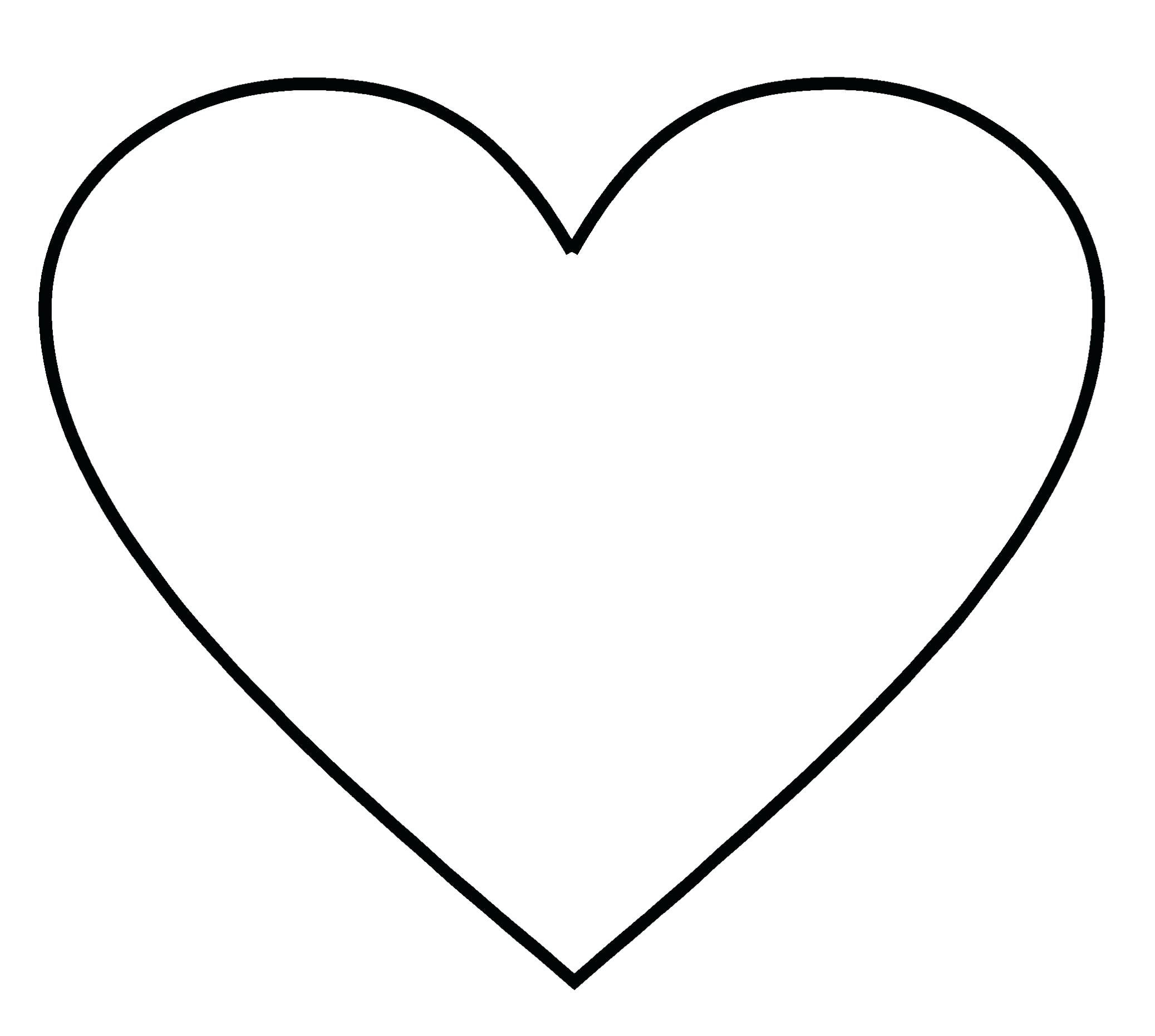 Free Printable Heart Template Large Printable Templates