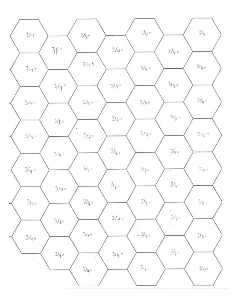 Free Printable Hexagon Template Pdf - Download Free Printable Templates