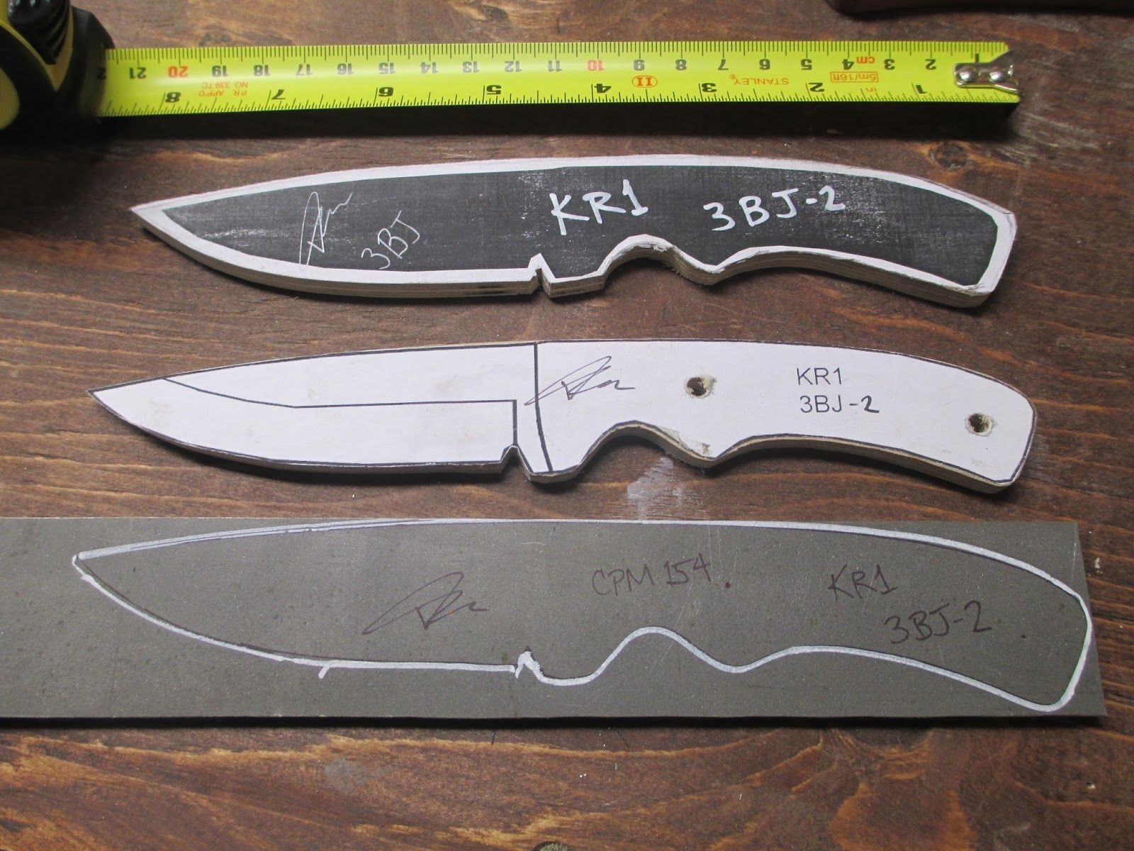 Free Printable Knife Templates