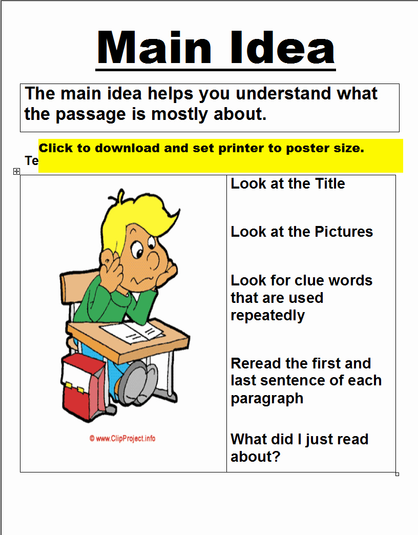 Free Printable Main Idea Worksheets Best Of Main Idea Worksheets 