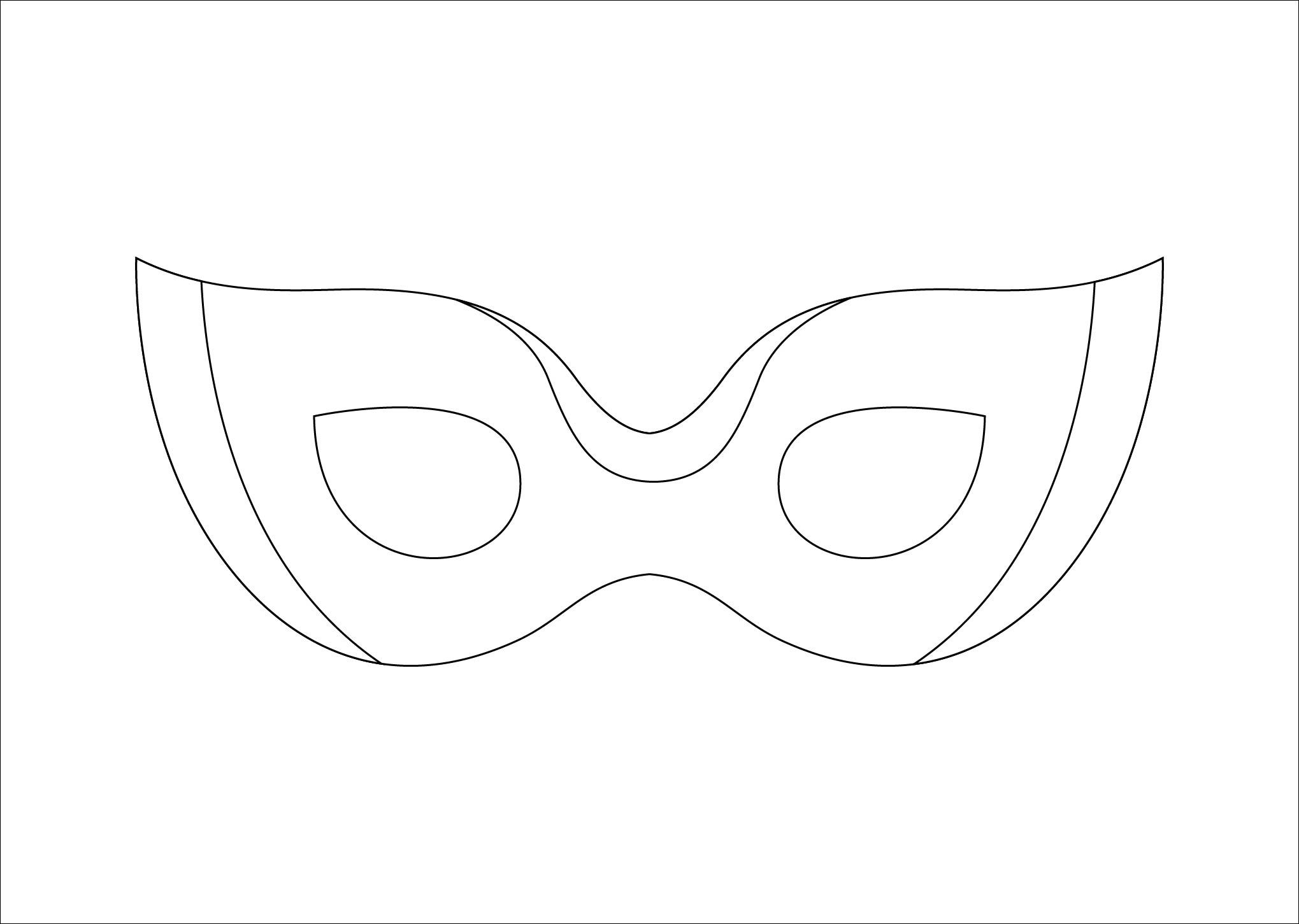 Free Printable Masks Templates Print On Regular Copy Paper Printable 