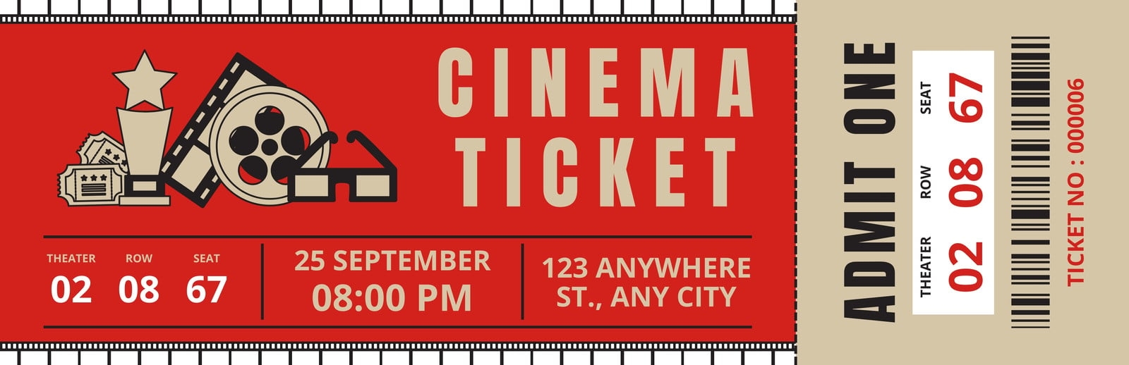 Free Printable Movie Night Ticket Printable Free Printable T