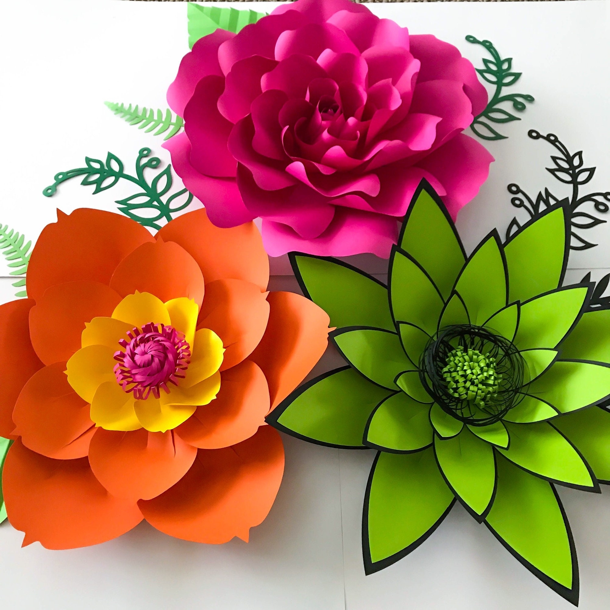 Free Printable Paper Flower Templates Template