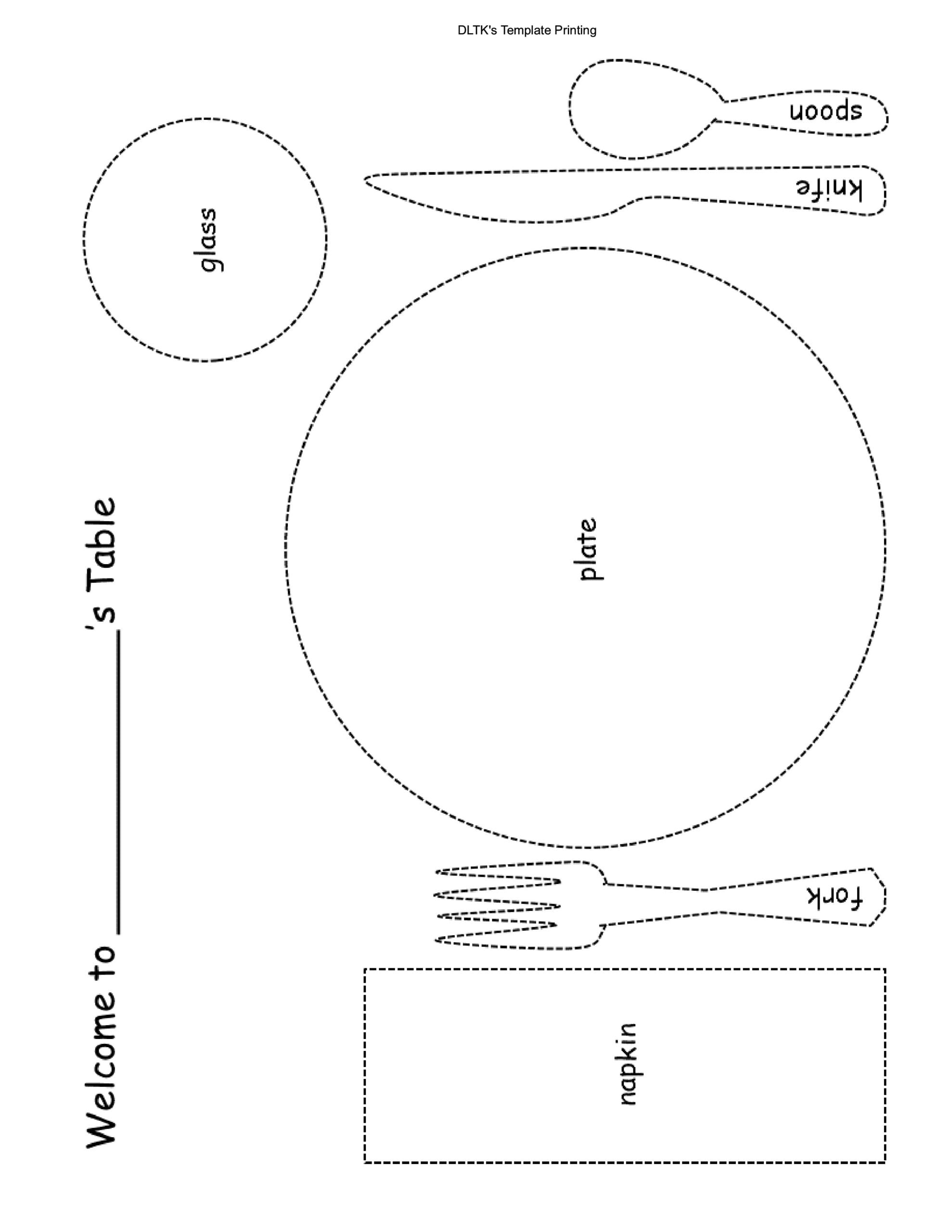 Free Printable Placemats Templates Printable Templates Online By Paul 