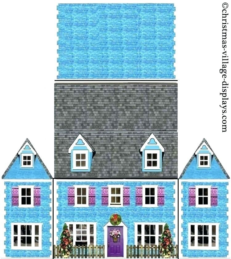 Free Printable Printable Christmas Village Template