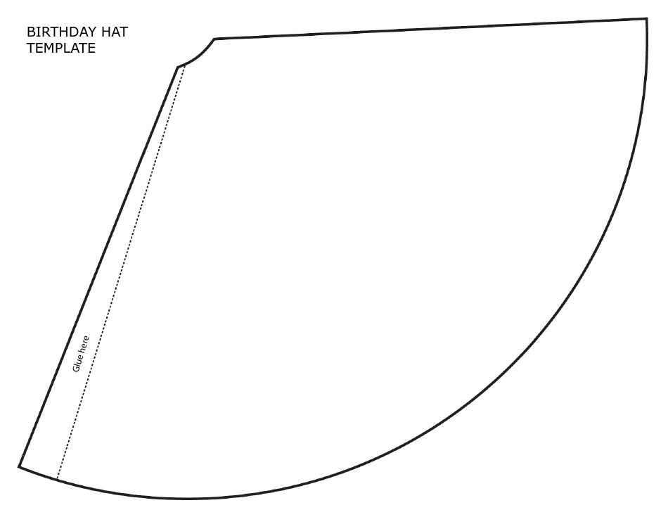 Free Printable Printable Party Hat Template Printable Templates