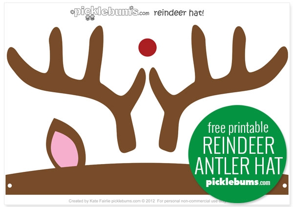 Free Printable Reindeer Antlers Picklebums 41 OFF