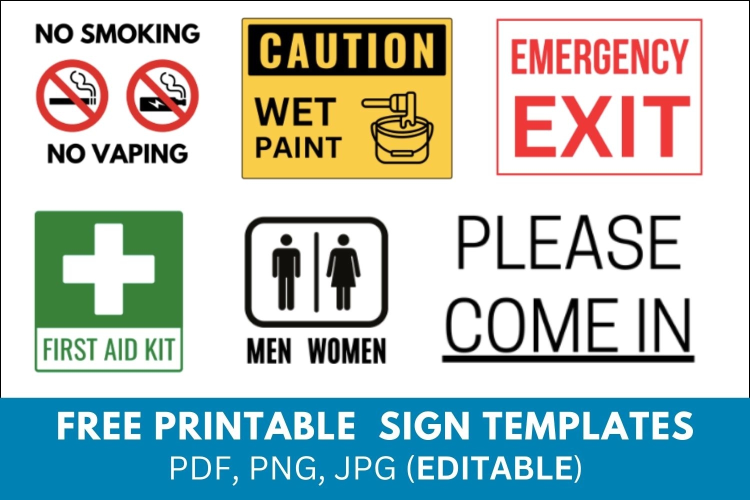 Free Printable Sign Templates FREE Printable A Z