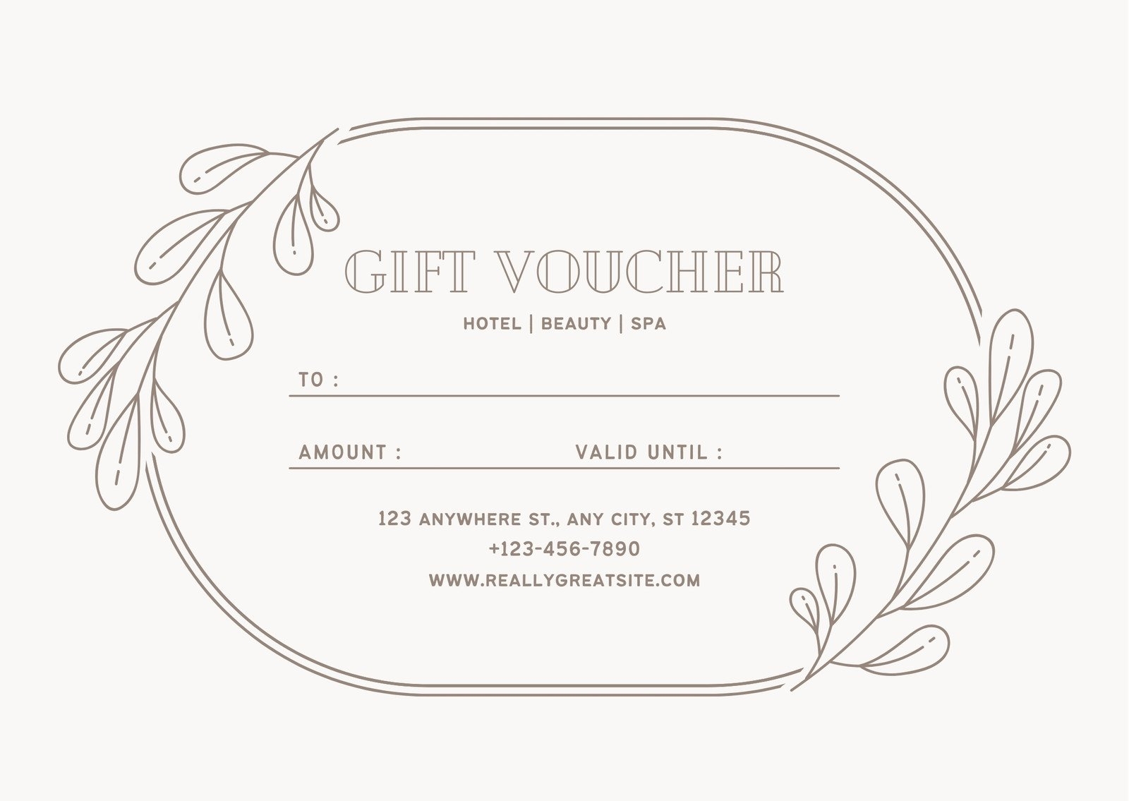 Free Printable Spa Certificate Template Free Printables Hub